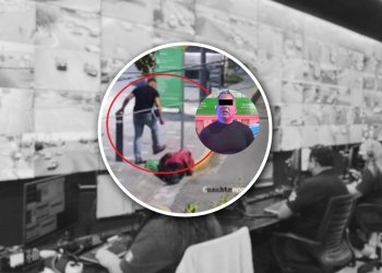 Hombre Agrede a Otro en Monterrey; Cámaras del C4 Facilitan Detención