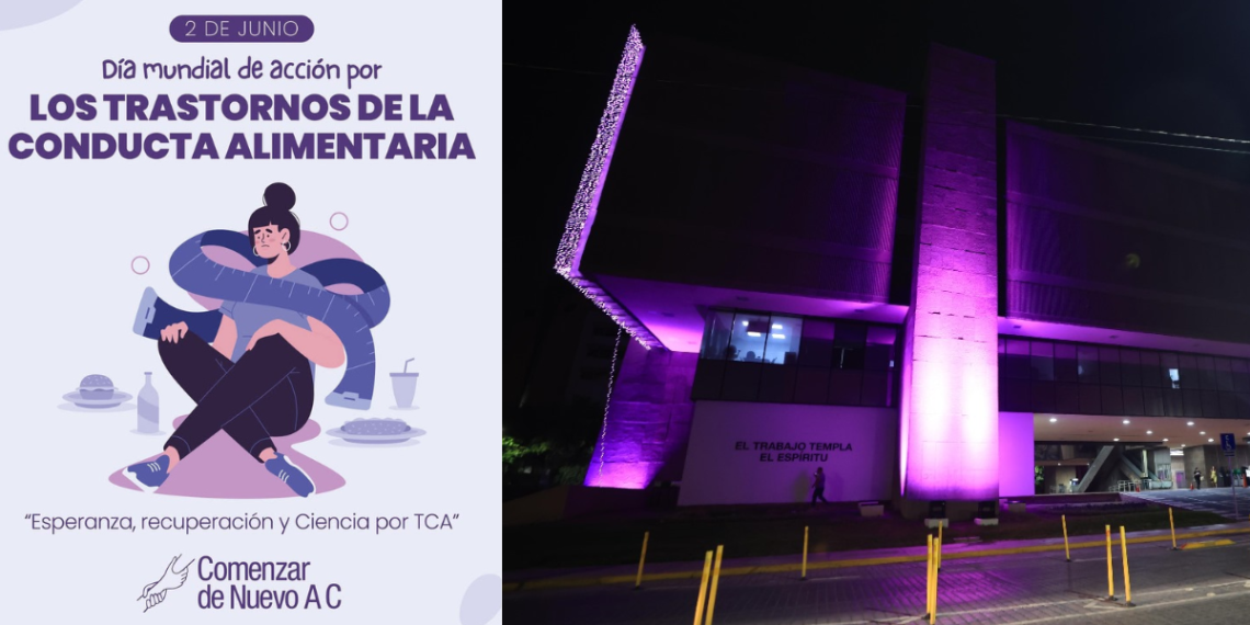 Día mundial contra TCA_el informante - El INFORMANTE Monterrey Se Viste De Morado En El Día Mundial Contra Los Trastornos Alimentarios