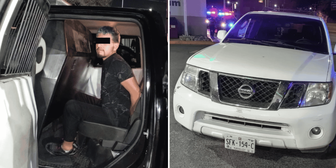 joven con droga es detenido camioneta con reporte delictivo