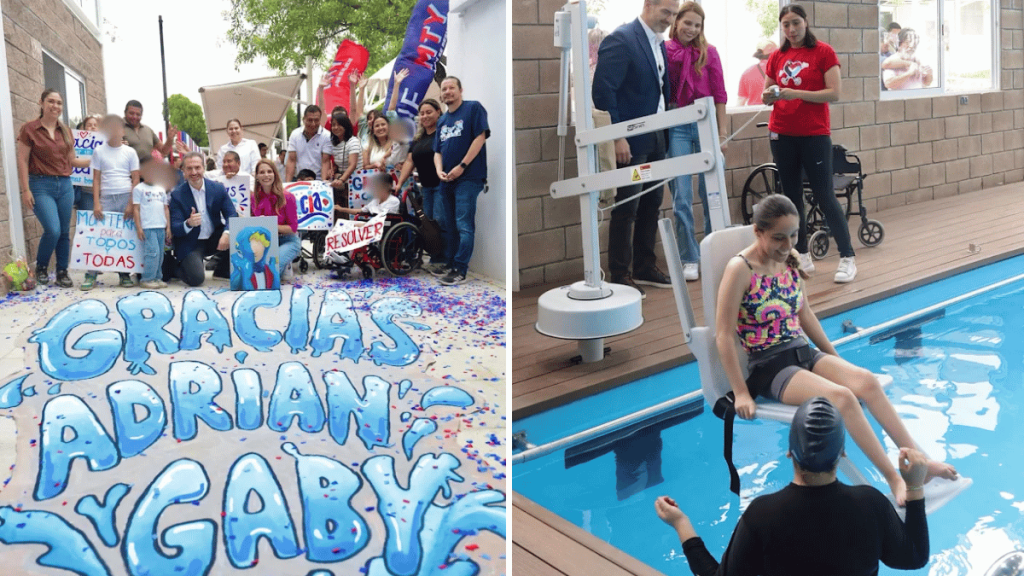 terapia para regios con discapacidad en centro renovado del DIF Monterrey