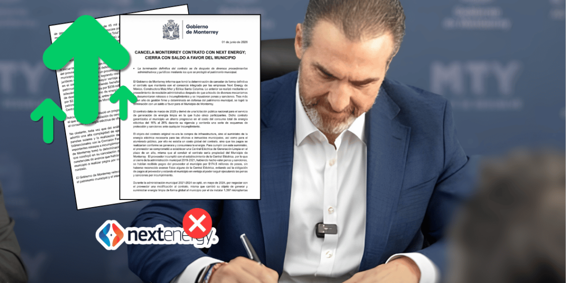 el caso Next Energy concluye con saldo a favor de Monterrey