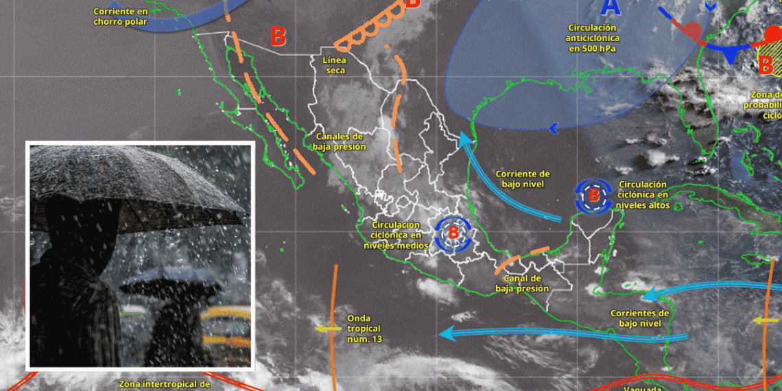 lluvias intensas en méxico