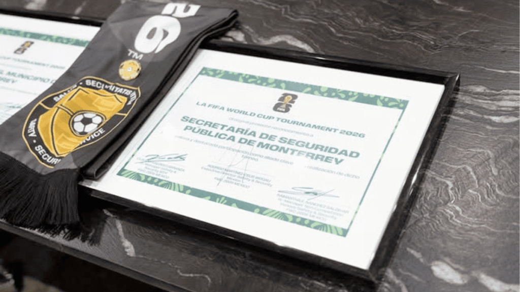 Monterrey es la segunda sede más segura y por ello se dio la entrega del reconocimiento al Municipio de Monterrey