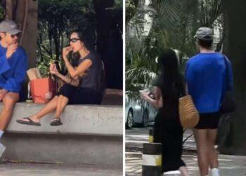 Zoe Kravitz y Harry Styles en el Parque México